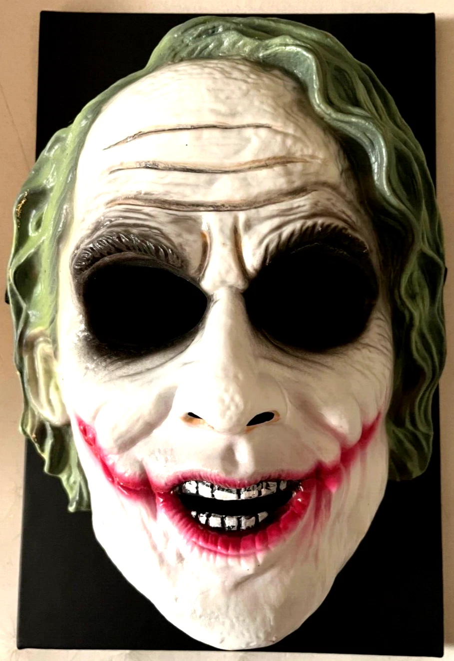 Dark Knight Joker Child PVC Moulded Mask HARD RIGID PLASTIC