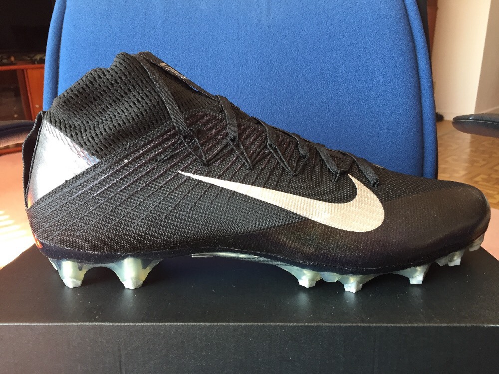 NIKE Vapor Untouchable 2 Football Cleats Sz 16 Black Metallic