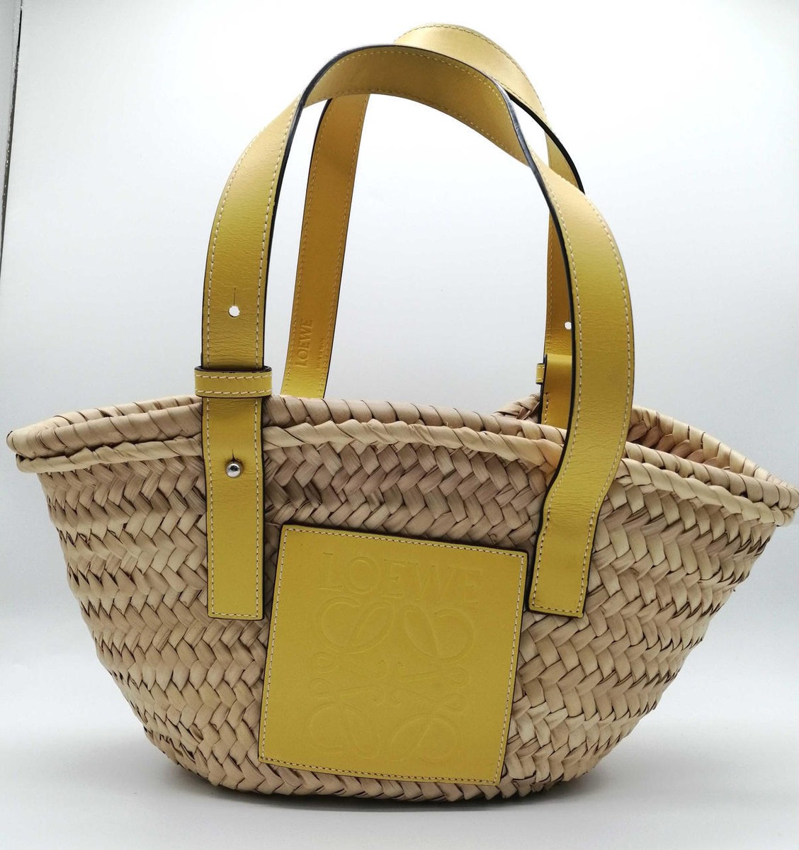 LOEWE バスケットバッグ イエロー LOEWE basket bag beige yellow | eBay