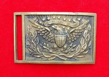 ORIGINAL CIVIL WAR M1851 PATTERN OFFICER'S EAGLE WAIST BELT PLATE