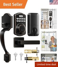 Keyless Deadbolt with User-Friendly Features - Oil-Rubbed Bronze Finish