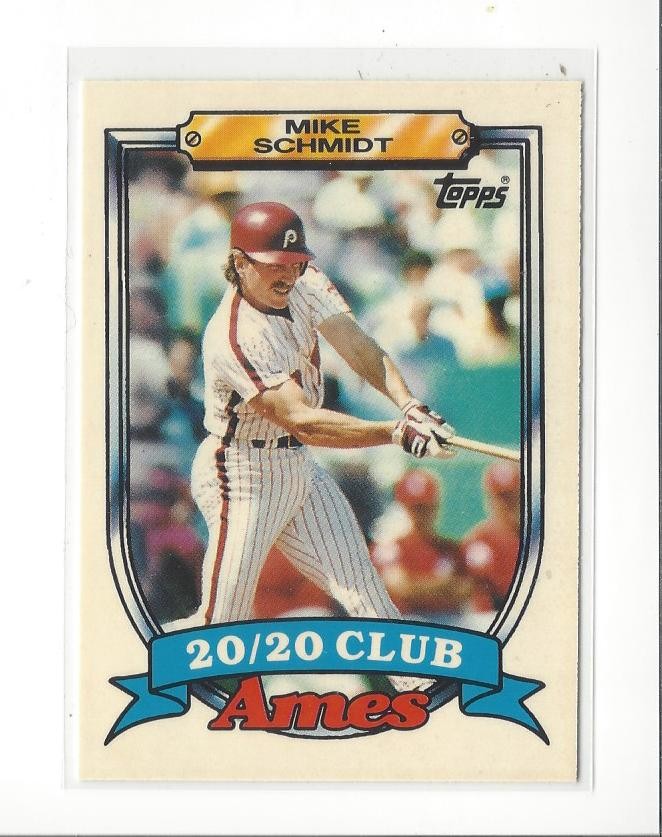 1989 Topps Ames 20 Club #27 Mike Schmidt Phillies