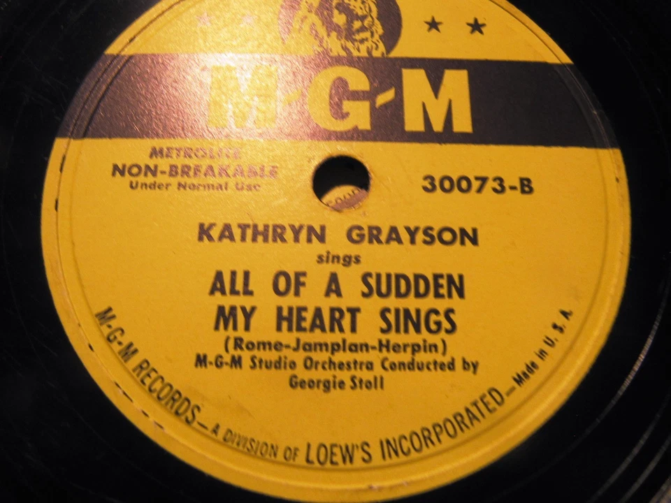 Kathryn Grayson Movie Actor TANGO JEALOUSY Jalousie All of a sudden my Heart MGM - Image 3 of 3