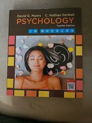 Psychology In Modules 12th Ed Hardcover David G. Myers and C. Nathan Deewall