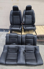 05-09 Ford Mustang Gt S197 Coupe Front Rear Seats Black Leather Power Seat Track