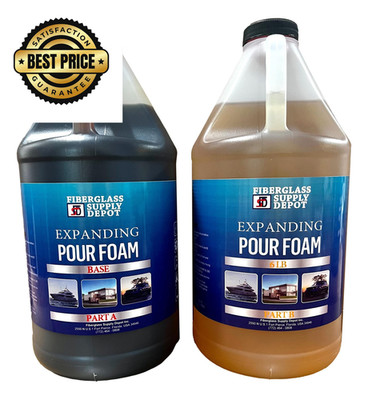 Fiberglass Supply Depot 6 Lb. Density Expanding Pour Foam, 2 Part Clear 