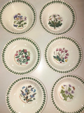 Portmeirion Botanic Garden set of 6 assorted oatmeal/cereal bowls----SD060----