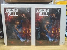 IDW GODZILLA IN HELL #1 NYCC 2025 TRADE 1 OF 500, 1 SIGNED & REMARKED PARILLO!