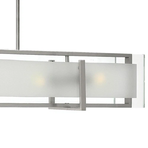 Hinkley Lighting 3996 Nickel 4-Light Chandelier From The Latitude Collection - Picture 4 of 5