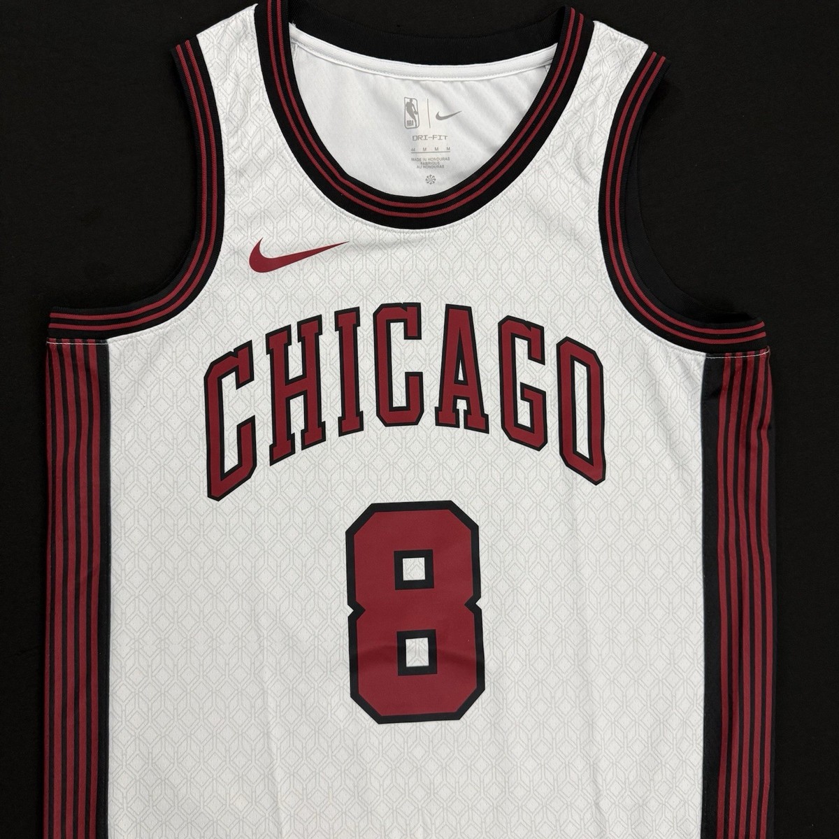 Nike Zach Lavine Chicago Bulls #8 White City Swingman Jersey 44