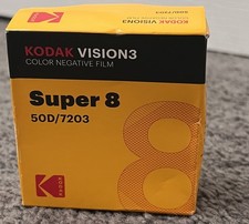 Kodak Vision 3 50D 7203 Super-8 Color Negative Film Brand New