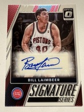 2017-18 Panini Donruss Optic Bill Laimbeer Auto Signature Series #79 Pistons