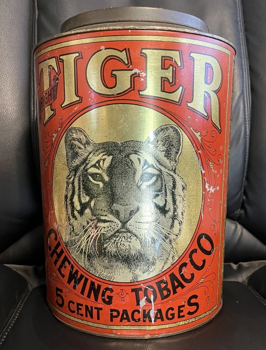 large tobacco tin Prince Albert Round metal no lid Great condition proof and anti Seven Tobacco Tins (Lot 1011