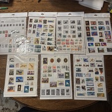 Poland Stamp Collection on Pages 1918-1980’s.  Stamps on both sides