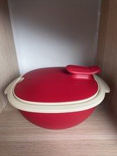 Tupperware Thermo Duo Warme Tup Wärmebehälter Rot/Beige 2,25 L Ohne Löffel Neu