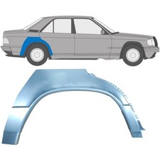 F&uuml;r Mercedes 190 W201 1982-1993 Radlauf Reparaturblech Kotfl&uuml;gel / Rechts