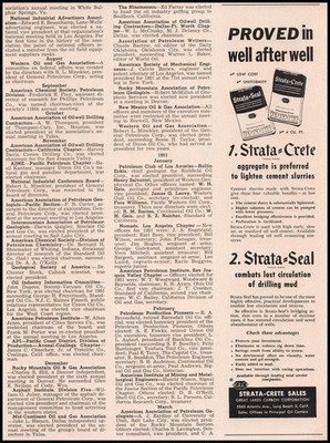 1951 Strata-Crete Long Beach California Oil Drilling Cement Slurries Print Ad
