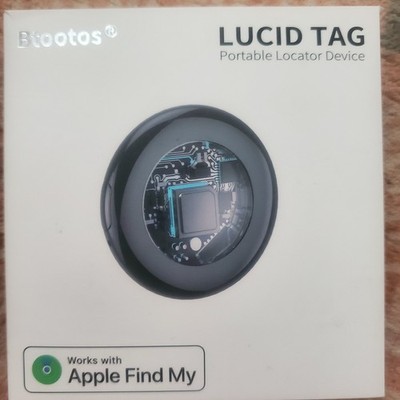 Btootos Lucid Tag Portable Locator Device Works with Apple Find My Phone Dog Cat