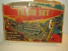 VINTAGE Marx  Mechanical Wind Up Train Set w/ Track and damaged  box AS-IS  used