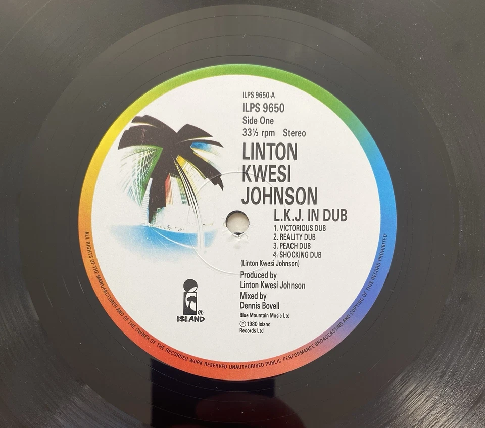 LINTON KWESI JOHNSON - LKJ IN DUB 1980’S REGGAE VINYL DENNIS BOVELL EX / VG+ - Image 4 of 4