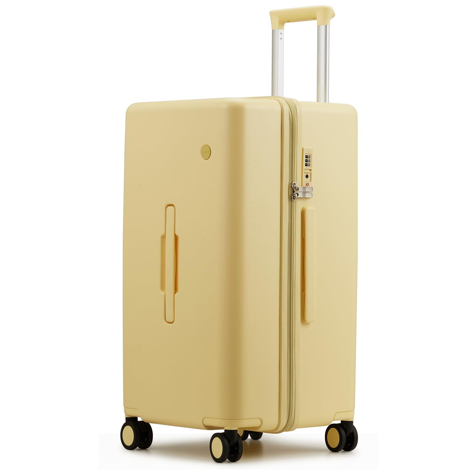 Medium Checked Luggage Pc Hard Shell Rolling Travel S...