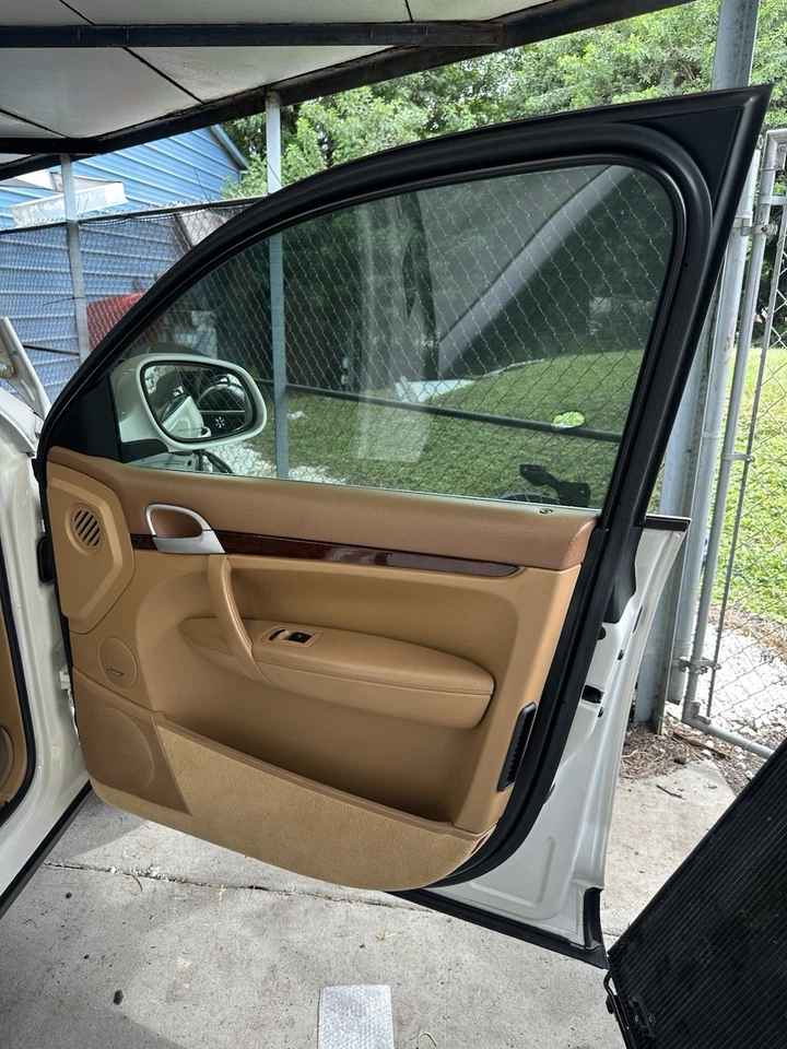 2003 2004 2005 2006 PORSCHE CAYENNE PANEL PUERTA TARJETA OEM SET Foto 3 de 4