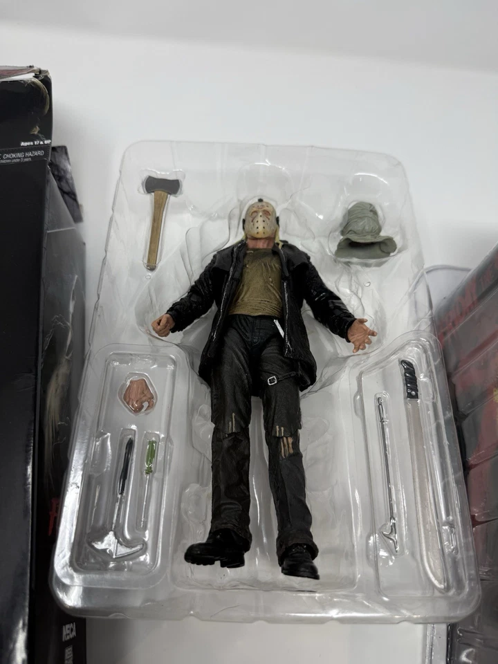 NECA Friday The 13th Jason Mask Prop Replica + Ultimate Jason Figure Bundle - Image 3 of 4