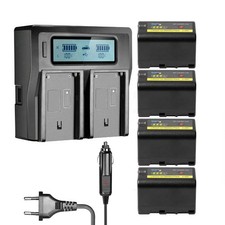 3400mAh BP-U30 Battery  LCD Quick Charger for Sony BP U30 U60 U90 PMW EX1 EX3