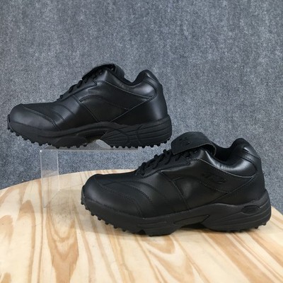 NEW 3N2 Shoes Mens 11.5 EE Reaction Lo Umpire Sneakers Black Leather Lace Up