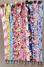 Lot 10pcs cartoon princess mix Lanyard Mobile Phone ID Card KeyChain Holder gift