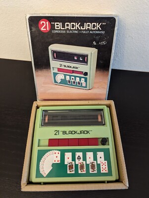 1972 Tandy '21' BLACK JACK vintage handheld game CORDLESS ELECTRIC - Not working