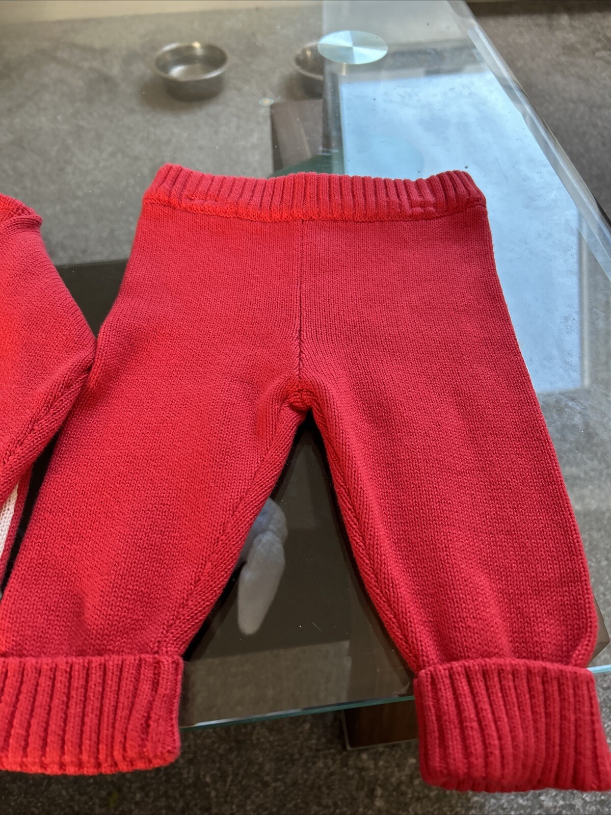 Mothercare Knitted Christmas Top And Trousers 1-3 M New