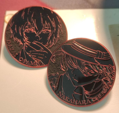Bungou Streunerhunde - Dazai Osamu & Nakahara Chuuya | Niedliches Anime-Abzeichen aus weicher Emaille