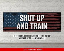 Motivational Gym Banner - Large Quote Wall Art - Weightlifting Decor