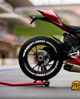 MOTORCYCLE for DUCATI CORSE Tire Lettering MOTOCROSS Sticker SET 0.75''FAST SHIP