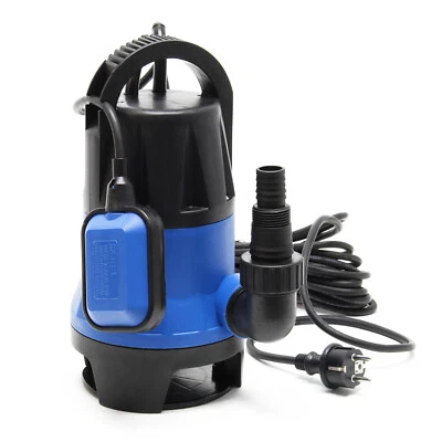 WILTEC Pompe submersible Eaux usées 1100W 15000l/h Jardin Puits Drainage Évacuation