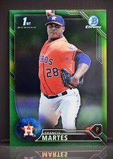 2016 Bowman Chrome #BCP34 Francis Martes /99 Green Refractor 1st Bowman