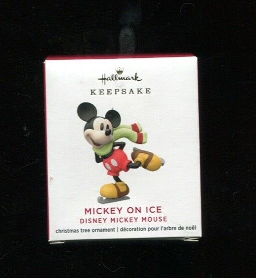 2020 Hallmark Ornament - MICKEY ON ICE - Mickey Mouse Mini Ornament - New in Box