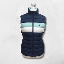 Nautica Navy Mix Quilted Gilet. Uk 10 Bnwt