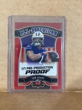 Sam Huard 2024 Leaf Football 1/1 Pre Production Proof