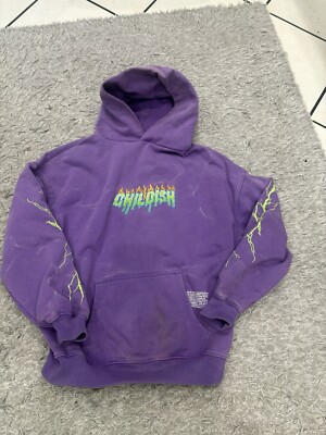 Childish Hoodie Jumper TGF Purple Green Limited Edition Size