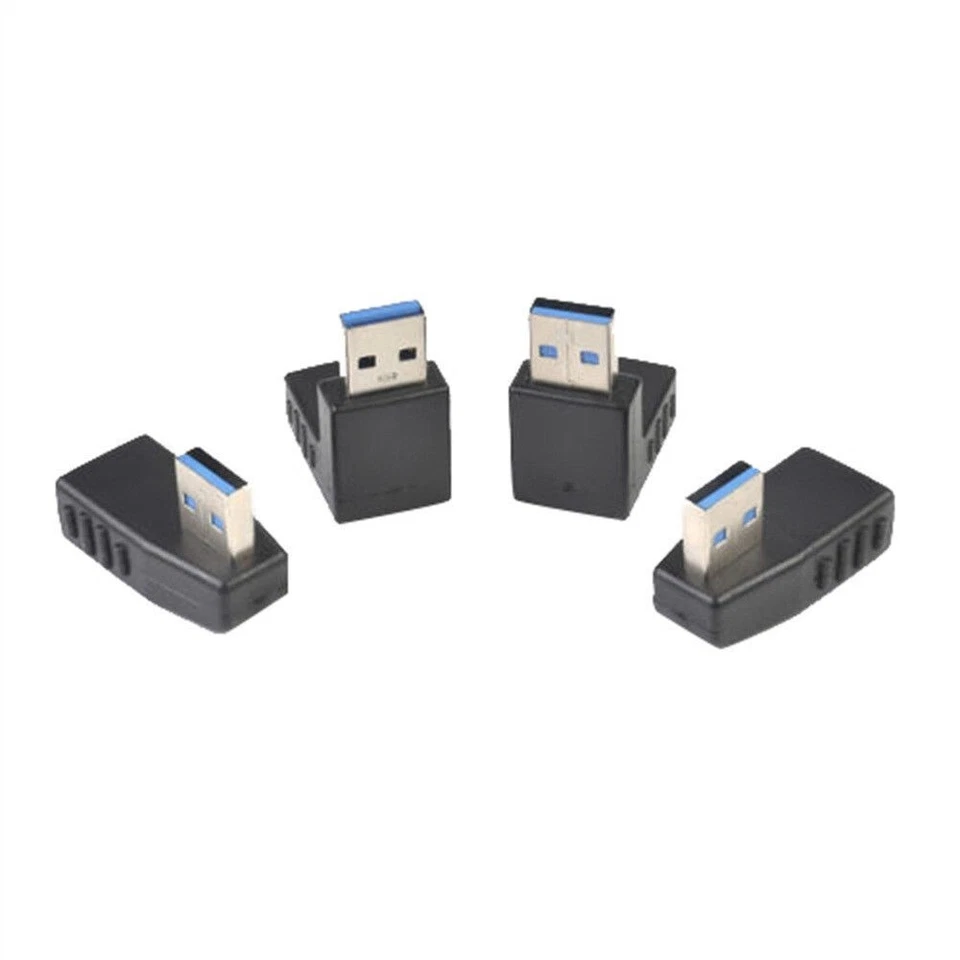 USB 3.0 a Spina Presa Cavo di Prolunga 90 Grado Angolato Destra Adattatore - Immagine 3 di 4