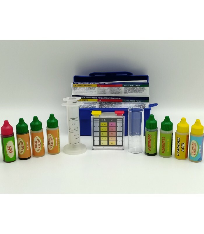 Dpool Drop Test Kit 6 en 1: Test semiprofesional de medición para Piscinas y Spa