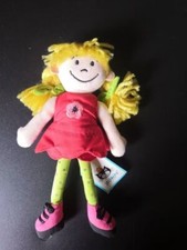 Jellycat I am Blooming Babe Dress Red Poppy Flower Legs Green Plush w/Tag 7.5"