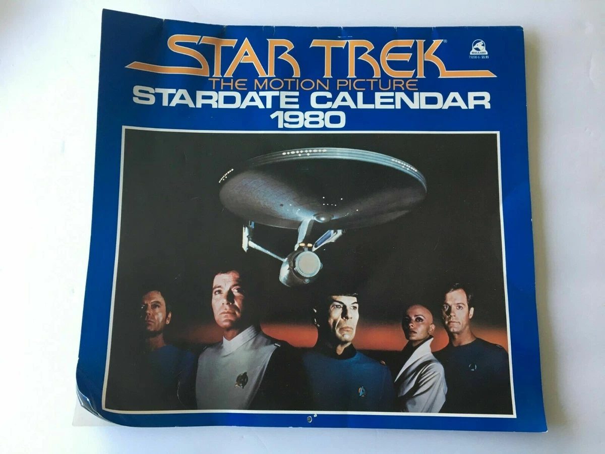 Vintage 1980 Star Trek The Motion Picture Stardate wall Calendar + movie  scenes | eBay