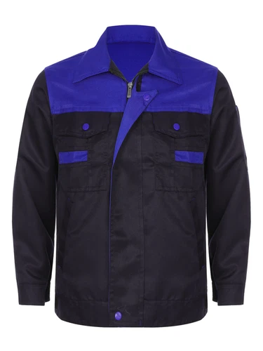 Women Men Long Sleeve Work Coat Pocket Shirts Workshop Mechanic Uniform Workwear - Bild 16 von 104