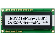 5V Black White 16x2 Character LCD Module Display/Tutorial,Serial SPI/Parallel