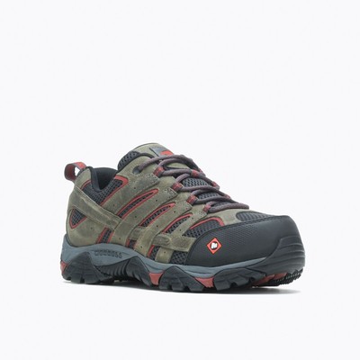 MERRELL WORK Men's Moab Vertex Vent Composite Toe Work Shoe Pewter - J11121, Pew
