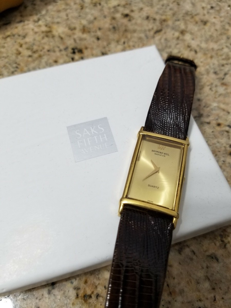 RAYMOND WEIL ゴールド Vintage Raymond Weil 10M 16 K Gold Electroplated 5742 BIRSH