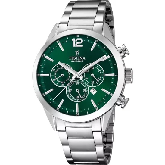 OROLOGIO FESTINA CHRONO SPORT F16851/1 BLU CINTURINO IN GOMMA, UOMO